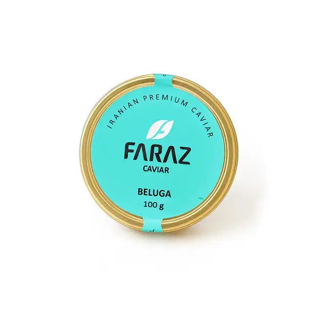 كافيار بيلوغا إيراني فاخر 100 غرام كافيار بيلوغا إيراني فاخر 100 غرام